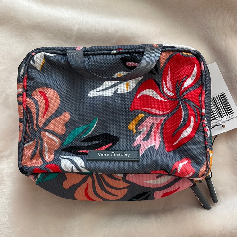 NWT Vera Bradley Lighten Up Mini Zip-Around Cosmetic Case